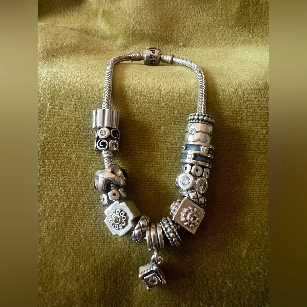 Elegant Silver Charm Bracelet - Picture 3 of 3